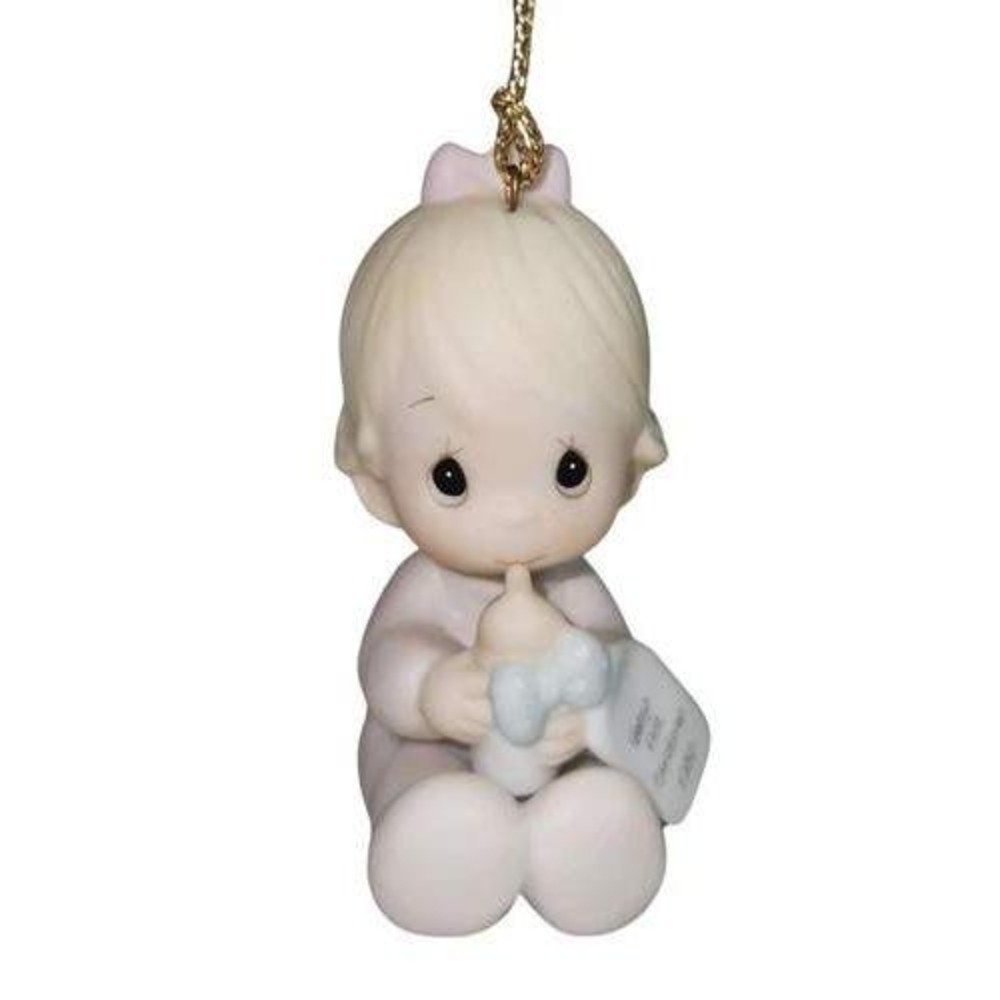 Precious Moments Baby's First Christmas Special 1985 Issue Ornament Girl Boxed‎